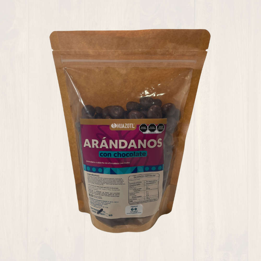 Arándanos con chocolate