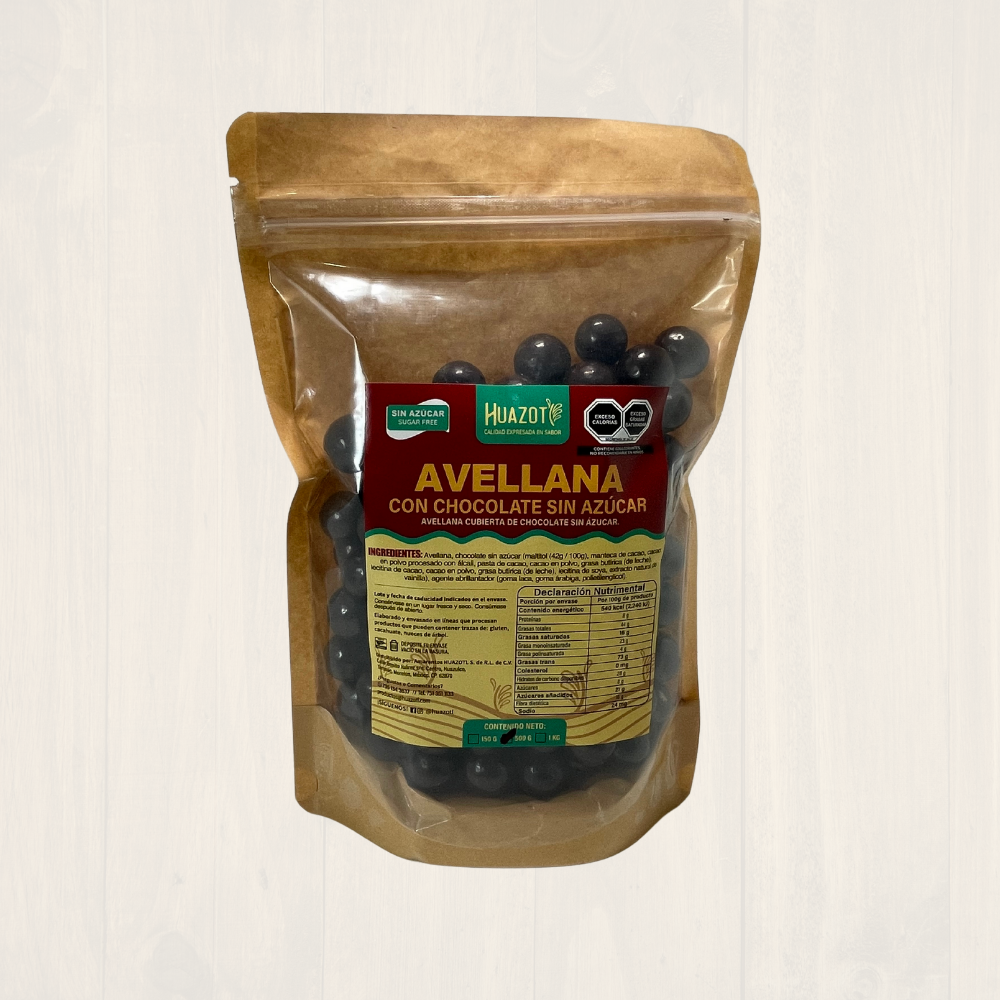 Avellana con chocolate sin azúcar 500 g